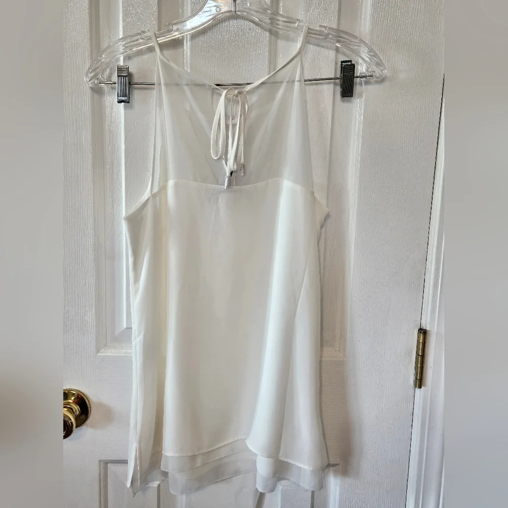 White House Black Market White Camisole Top Extra Small